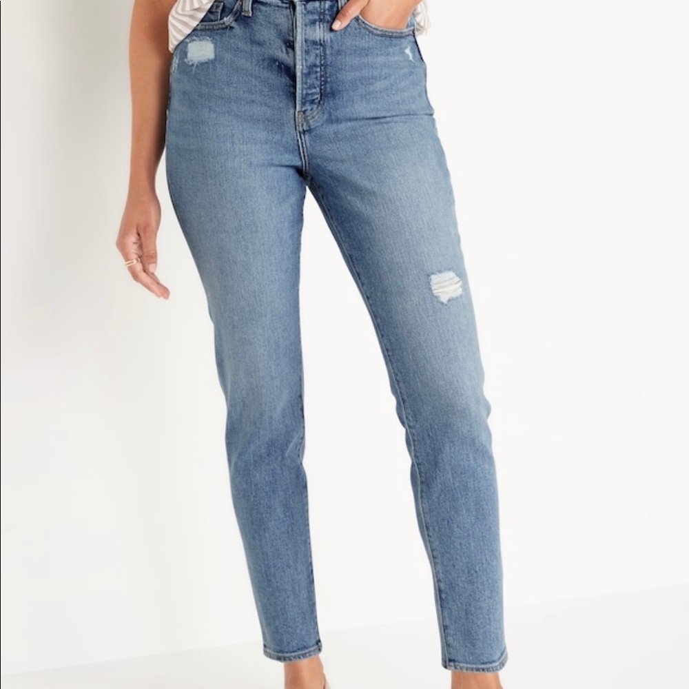 Higher High-Waisted Button-Fly O.G. Straight Jeans for Women